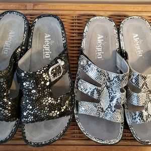 Lot of 2 pairs Alegria sandals